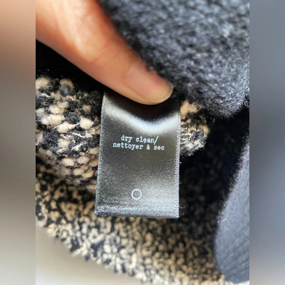 Rag & Bone speckled color blocked pullover wool oversized sweater Sz Xs - Picture 10 of 14